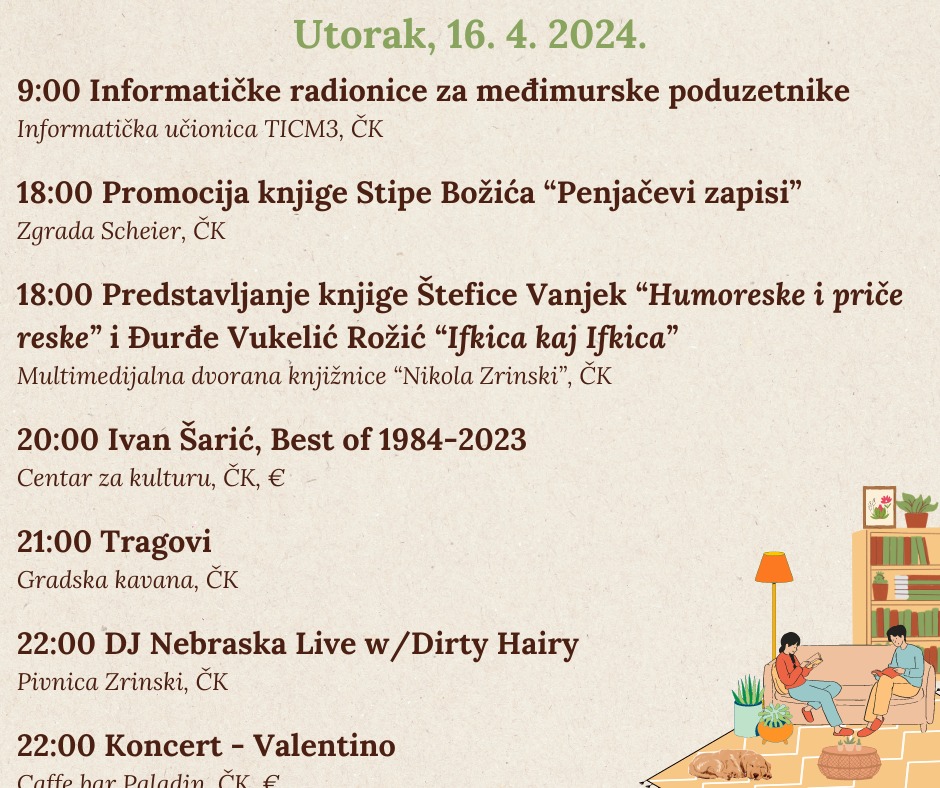 Događanja u Čakovcu (16.4.2024.)